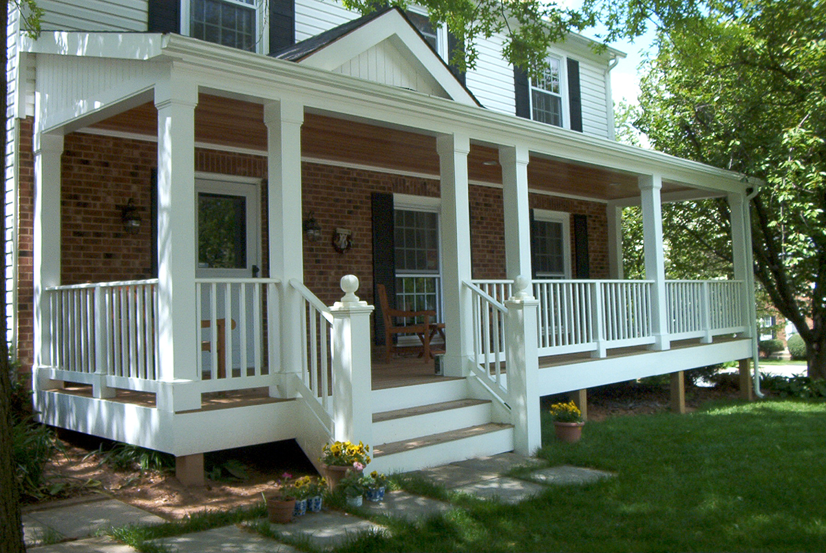 Burke Virginia Custom Front Porch