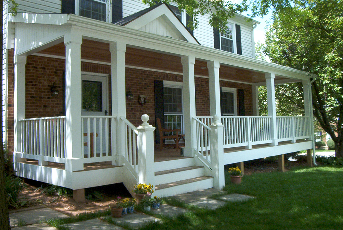 Springfield Virginia Custom Front Porch