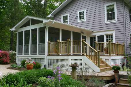 screen porch deck